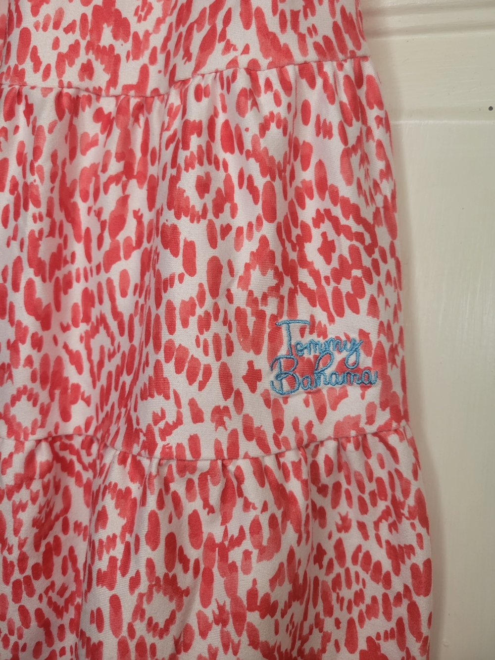 Tommy Bahama Pink & White Printed Ruffle Sundress - Picture 5 of 6